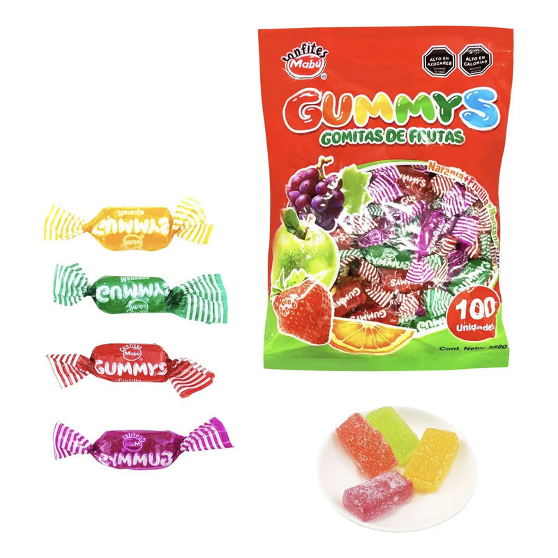 Gomitas Gummy Dulces Tipo Frugele (100 Unidades)