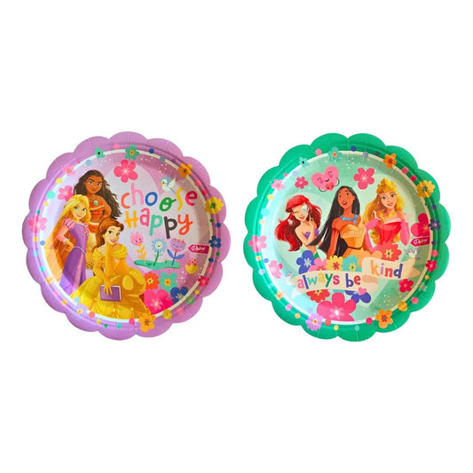 Platos Cartón 17.5cm Palms Princesas Disney 6u Multicolor Fiesta