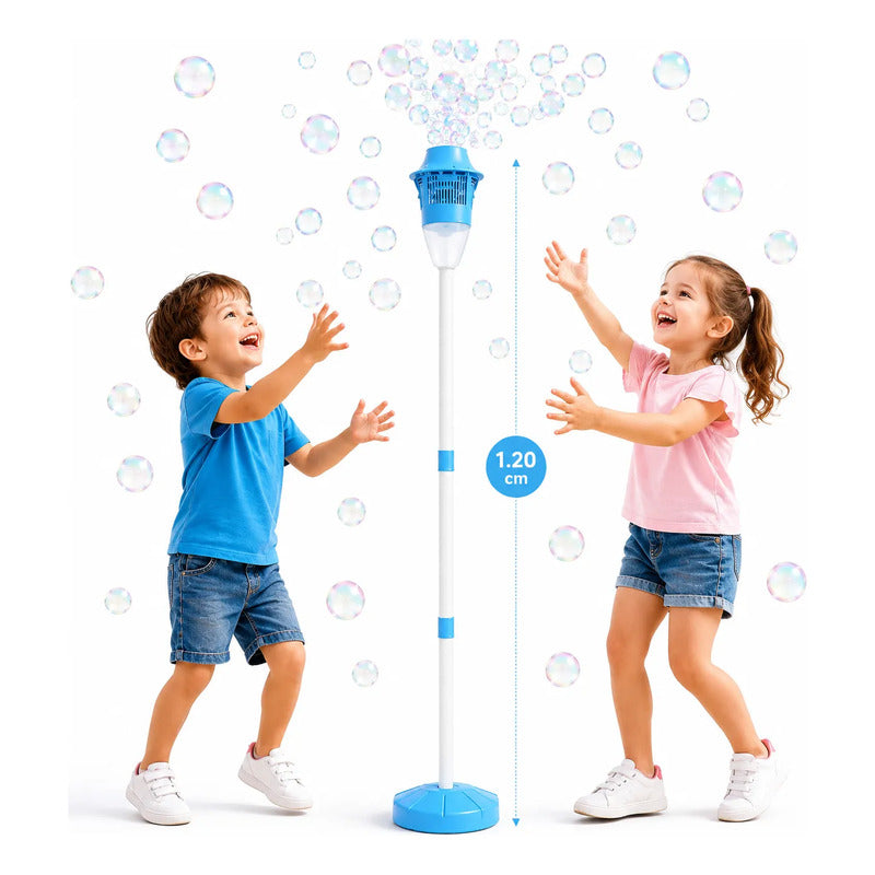 Máquina De Burbujas Automática Farol Con Pedestal Para Niños