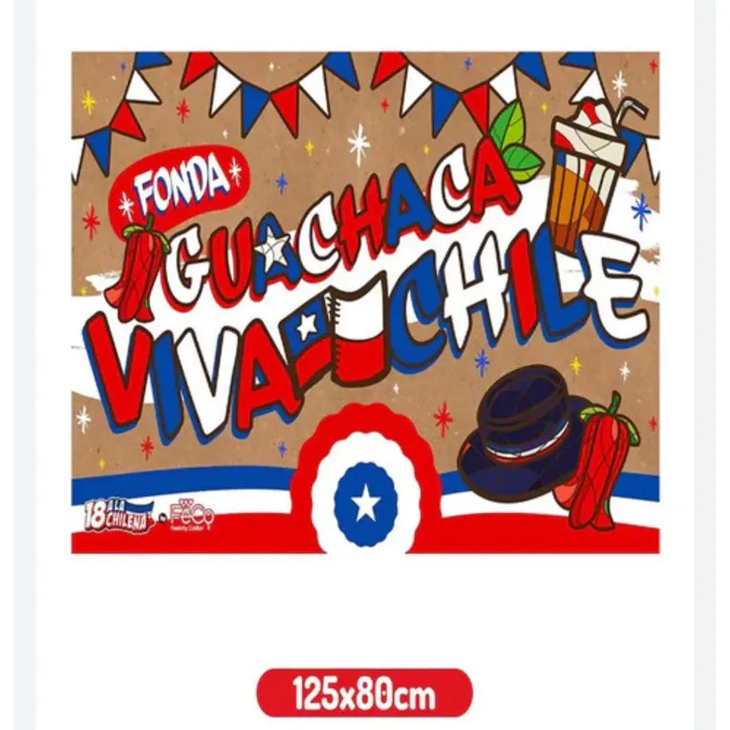 Telón De Fondo Fiestas Patrias Fonda Guachaca Surtido