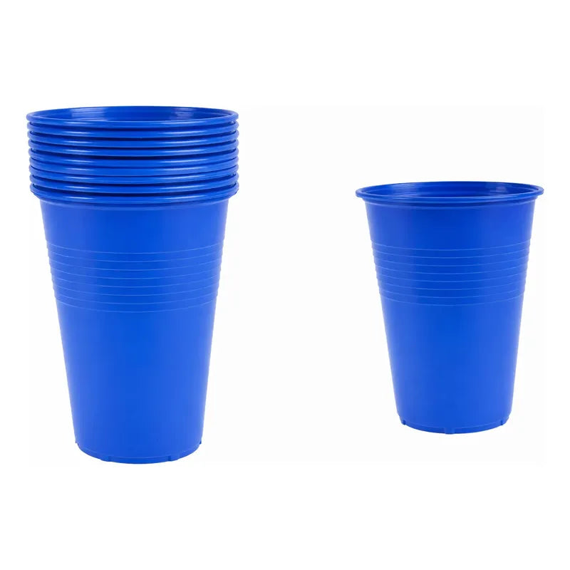Pack 50 Vasos Plásticos De Color Para Fiestas 10oz - 300cc Azul