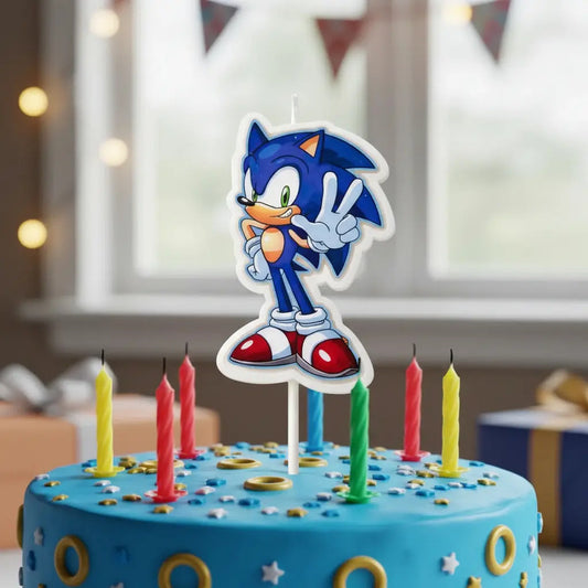 Vela Cumpleaños Sonic Cotillón