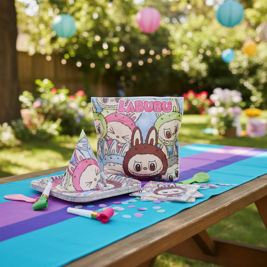 Cotillón Cumpleaños Labubu Mantel Decorativo