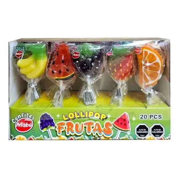 Caramelos Lollipop Frutas Mabu ( 20 Unidades )