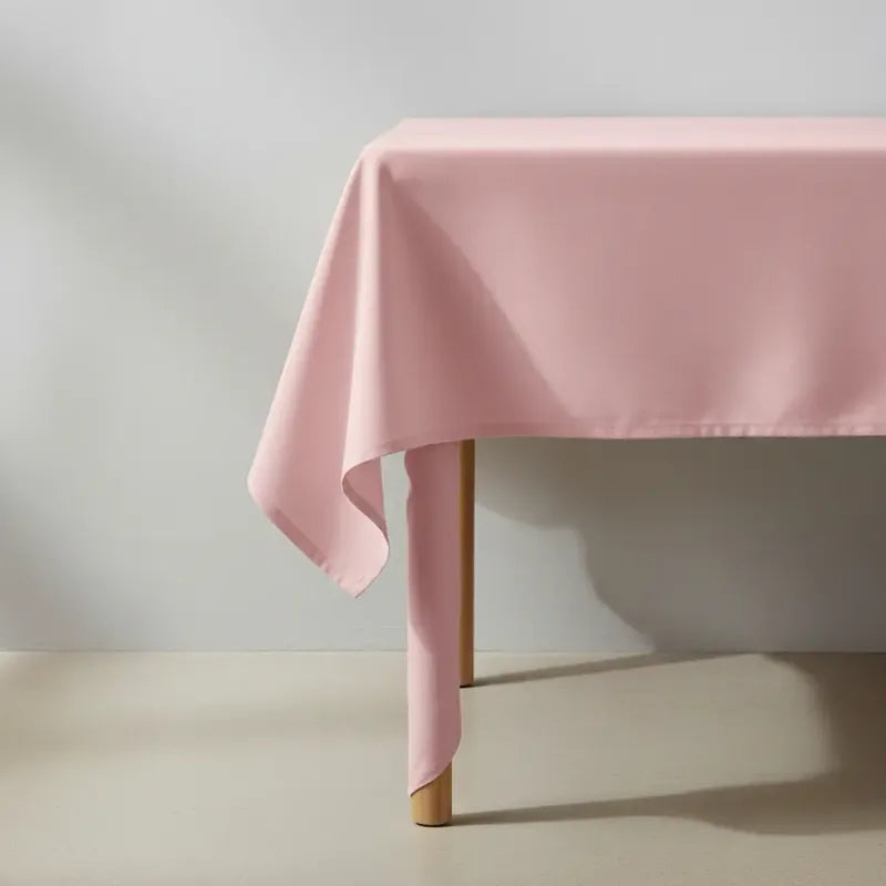 Mantel Plástico De Colores 137 X 183 Cm Color Rosa Lisa