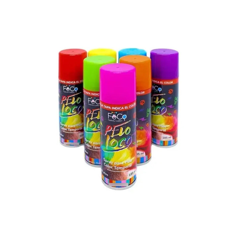Spray Para El Cabello Pintura Temporal 185 Ml
