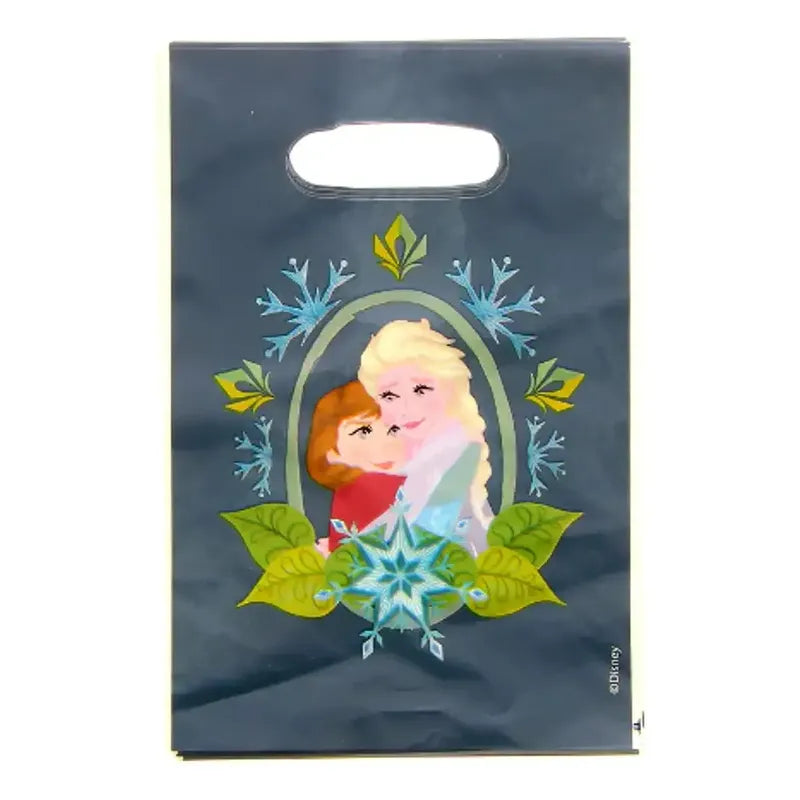 Pack 6 Bolsas Cumpleaños Cotillón Frozen 16x25 Cm Celeste