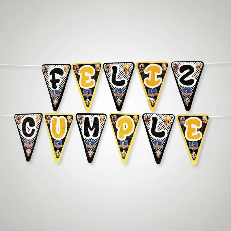 Banderín Feliz Cumpleaños Colo-colo Decoración Fiesta Dekotillon