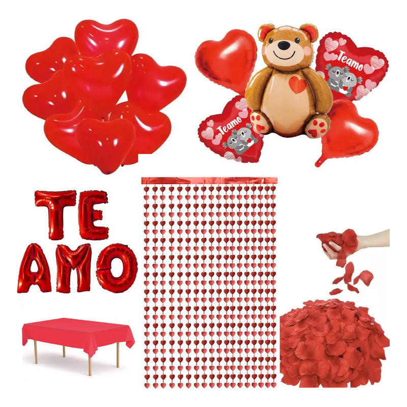 Pack Cotillón San Valentín,día Del Amor, Aniversario 233 Pcs