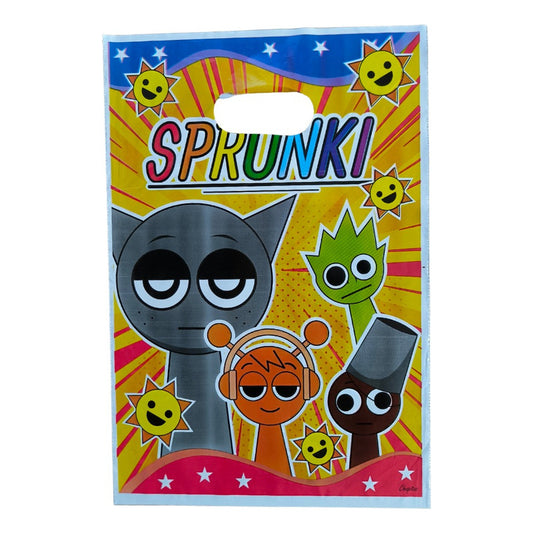 Pack 10 Bolsas Medianas Cumpleaños Sprunki