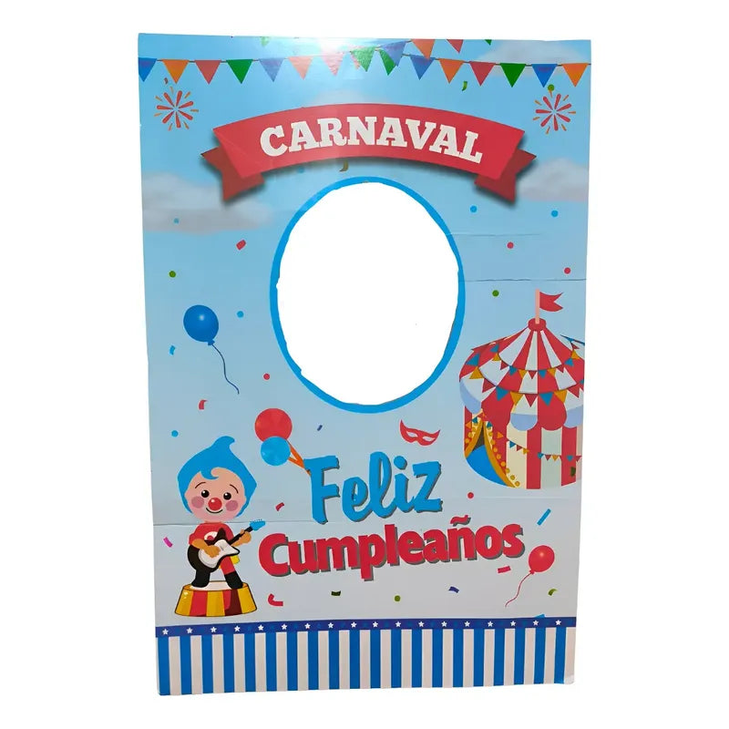 Marco Cuadro Selfie Payaso Plim Plim Cumpleaños Celeste