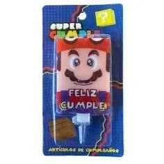 Vela De Cumpleaños Súper Mario Bros