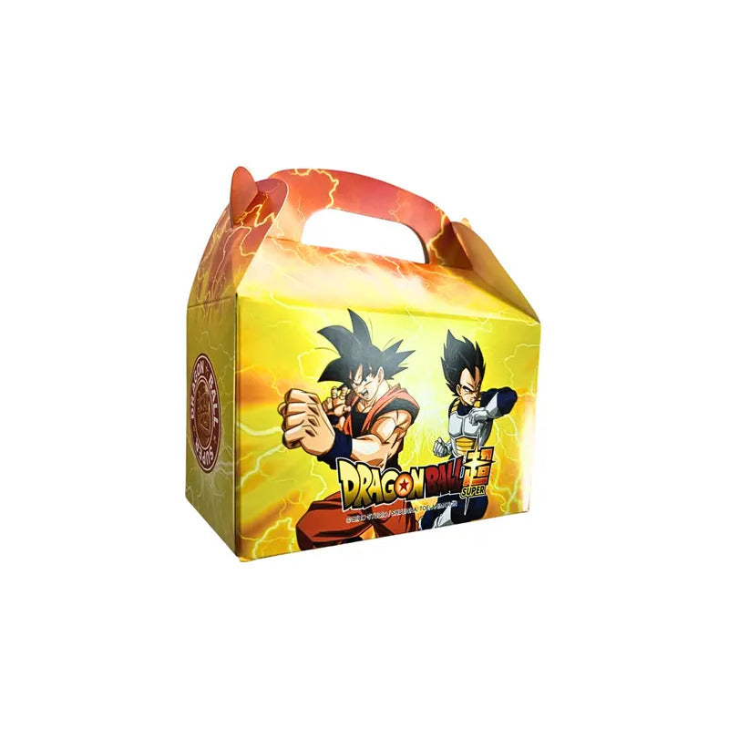 Pack X6 Cajas Para Dulces Cotillón Dragon Ball Z Amarillo