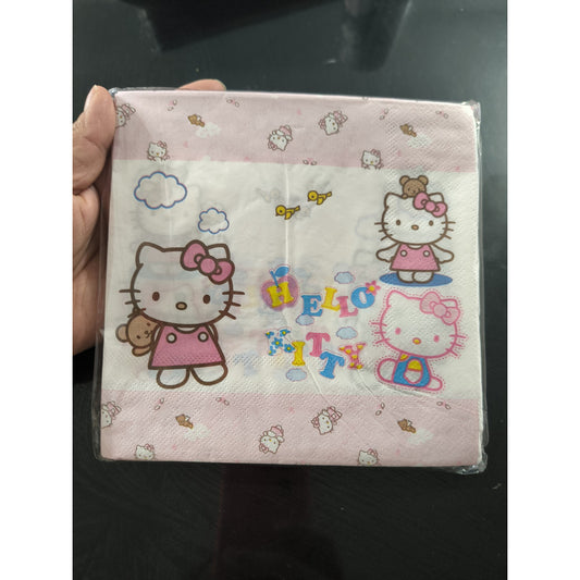 Servilletas Desechables Cumpleaños Hello Kitty (16 Unidades)