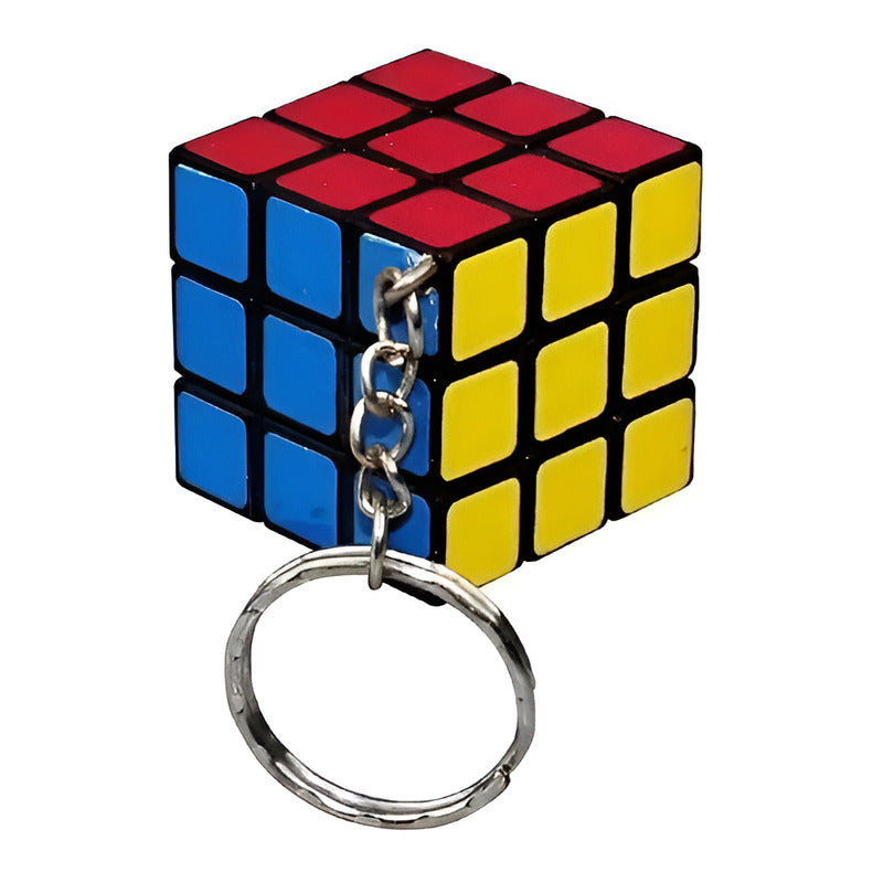 12 Llaveros Cubo Rubix Sopresa Cumpleaños Color De La Estructura Negro