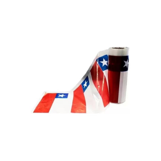 Rollo Bandera Chile Plástica 50 Mts Fiestas Patrias