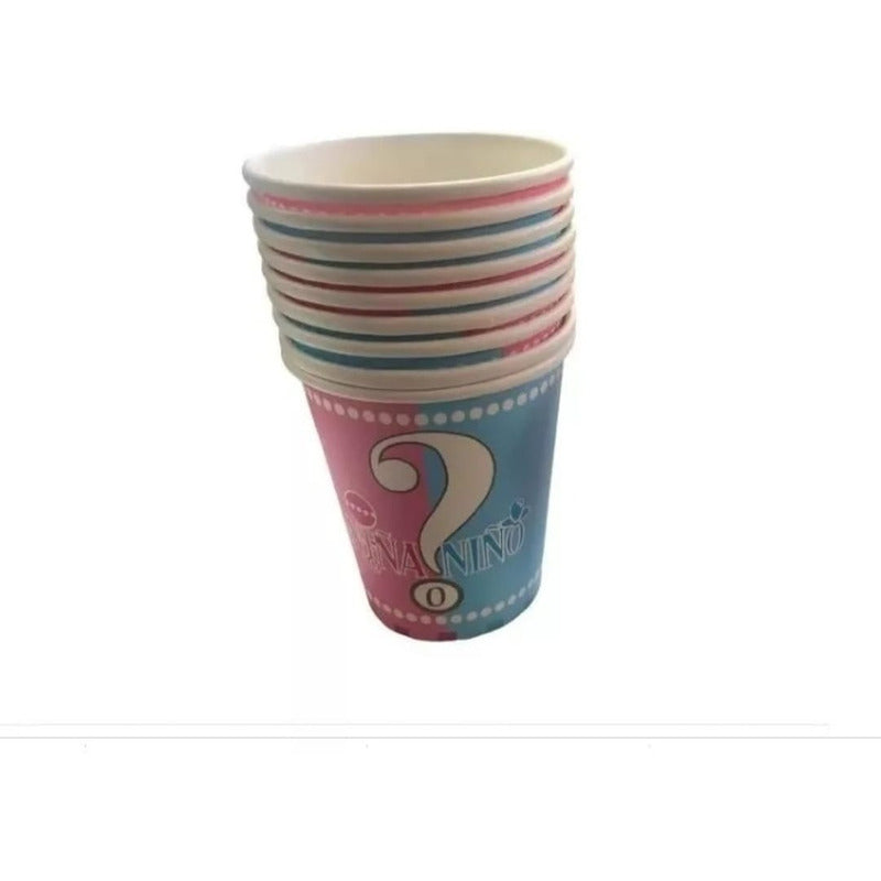 Pack 10 Vasos Revelación De Sexo