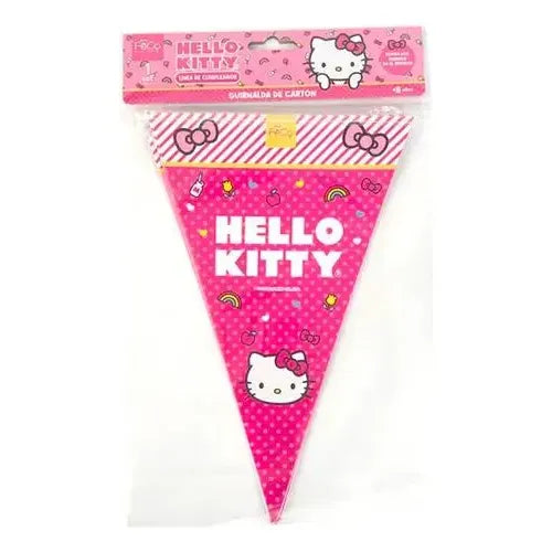 Cotillón Hello Kitty Banderín Decorativo Cumpleaños