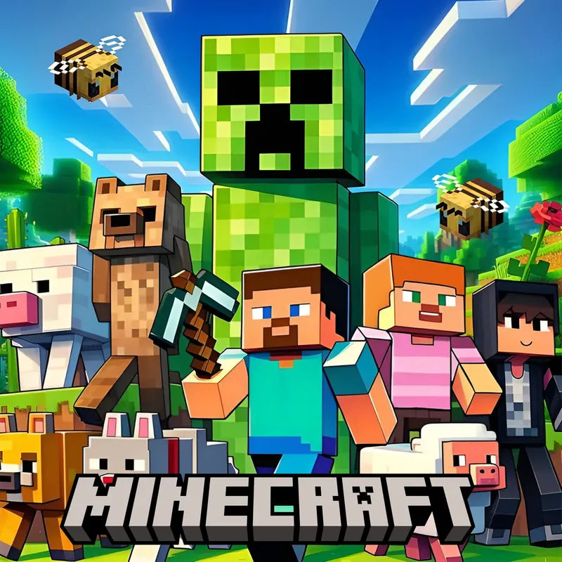 Pendon De Cumpleaños Minecraft Pvc Decoración Fiestas Minecraft