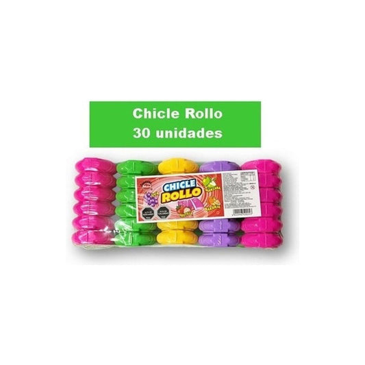 Chicle Rollo Mabu Surtidos De 30 Unidades