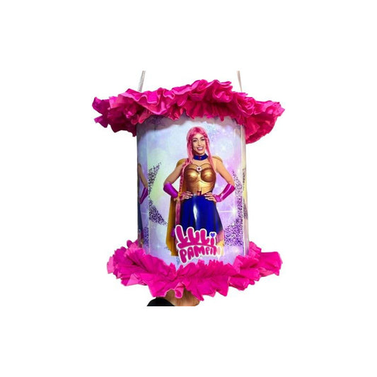 Piñata Cumpleaños Luli Pampim Cotillón Rosa Luli Pampim