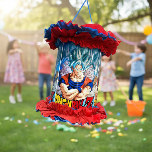 Piñata Cumpleaños Dragón Ball Z 53 Cm Roja Goku 53