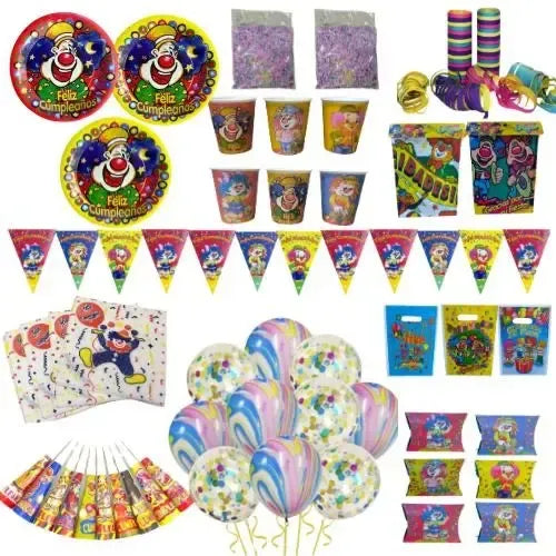 Pack Cotillón Retro Ochentero Vintage 95 Pcs