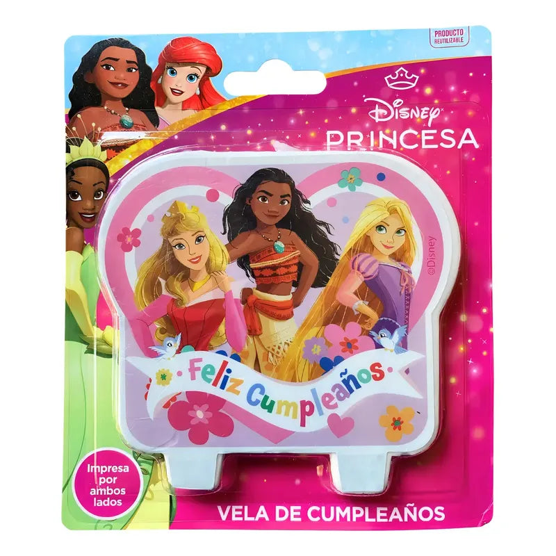 Vela Cumpleaños Princesa Disney Cotillón Activarte
