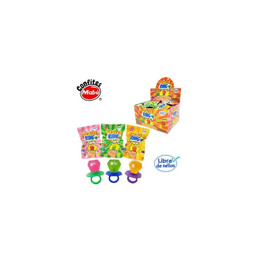 24 Anillos De Dulces De Caramelo Para Cumpleaños Power Ring