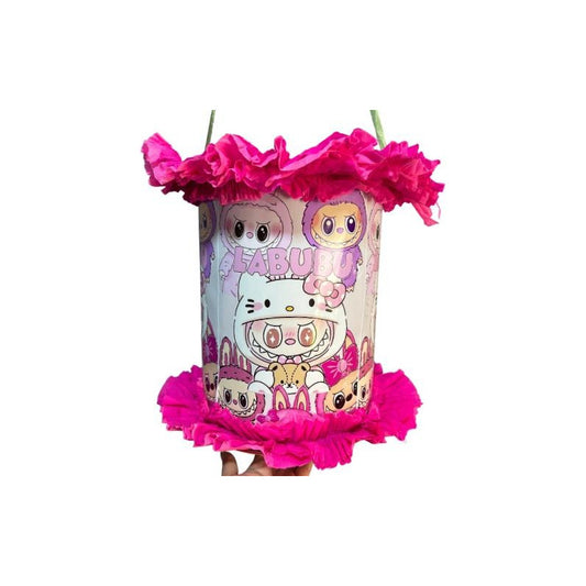 Piñata Cumpleaños Labubu Cotillón Y Fiestas Rosa Bubu 53