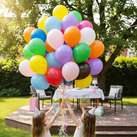 Pack 25 Globos De Colores 25 Cm Cotillon