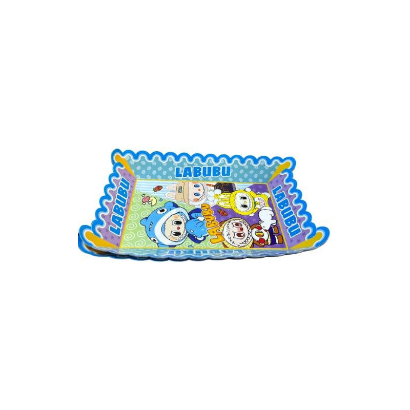 Pack 6 Bandejas Decorativas Cumpleaños Labubu Celeste