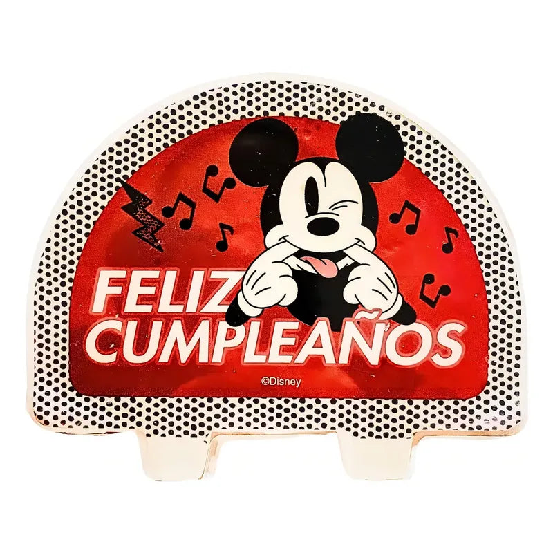 Vela Cumpleaños Mickey Mouse Cotillón Activarte