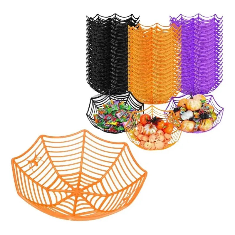 Bandeja Decoración Halloween Telaraña