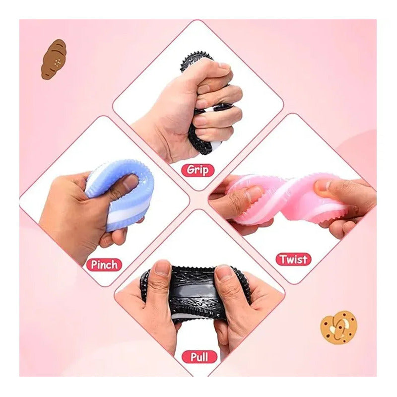 Set 20 Juguetes Squishy Oreo Mini Apretable Colores S Surtido