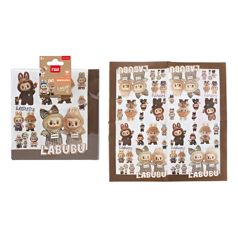 Pack Servilletas De Cumpleaños Labubu 16 Unidades Marrón