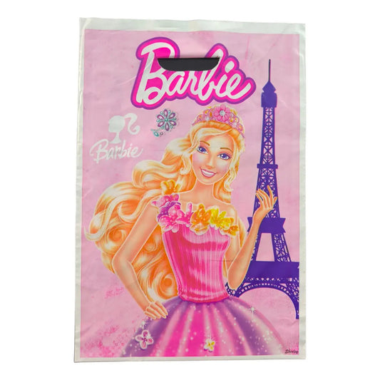 Pack 10 Bolsas Dulceras Cumpleaños Barbie 20x30 Cm Rosa