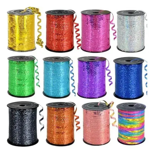 Rollo De Cinta Regalo Con Glitter Color A Elección