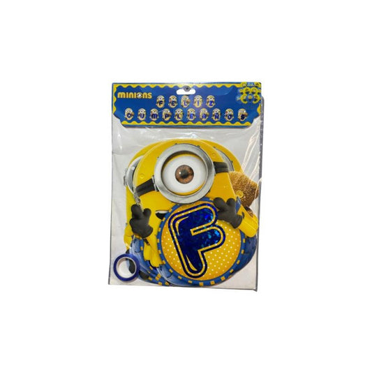 Cotillón Cumpleaños Guirnalda Feliz Cumpleaños Minions