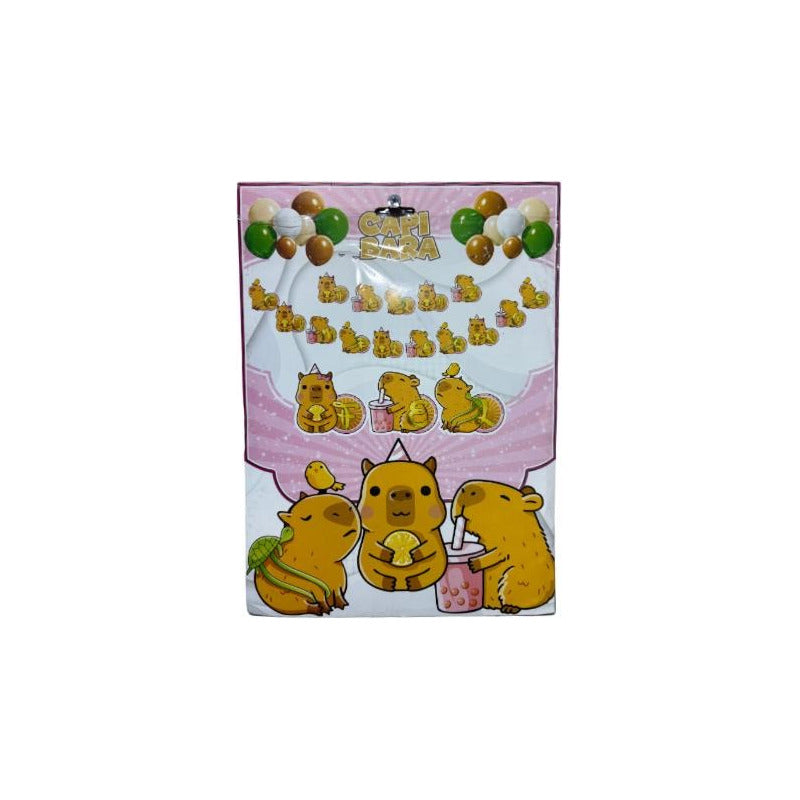 Cotillón Cumpleaños Feliz Cumpleaños Capybara Capibara