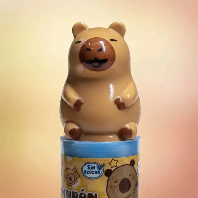 Caja 20 Chupetes Dulces Capibara Sin Azúcar Mabu