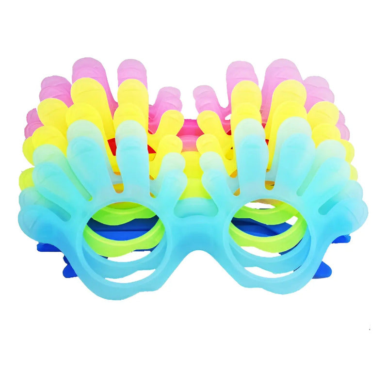 Pack 6 Lentes Flúor Diseño Manitos Surtido Manitos
