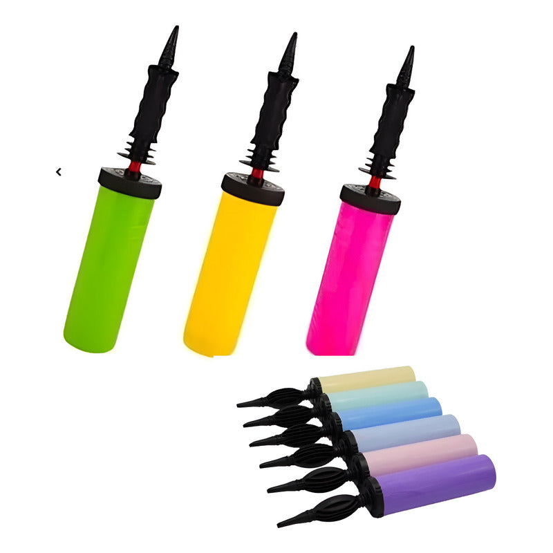 Bombín Inflador De Globos Manual Premium Surtido