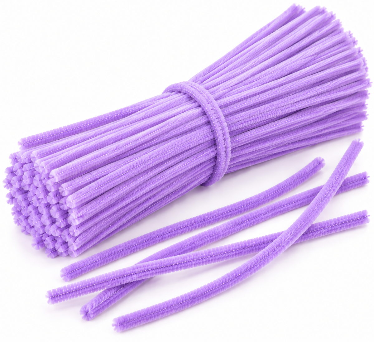 Limpiapipas Chenille para Manualidades Lila 100 Unidades