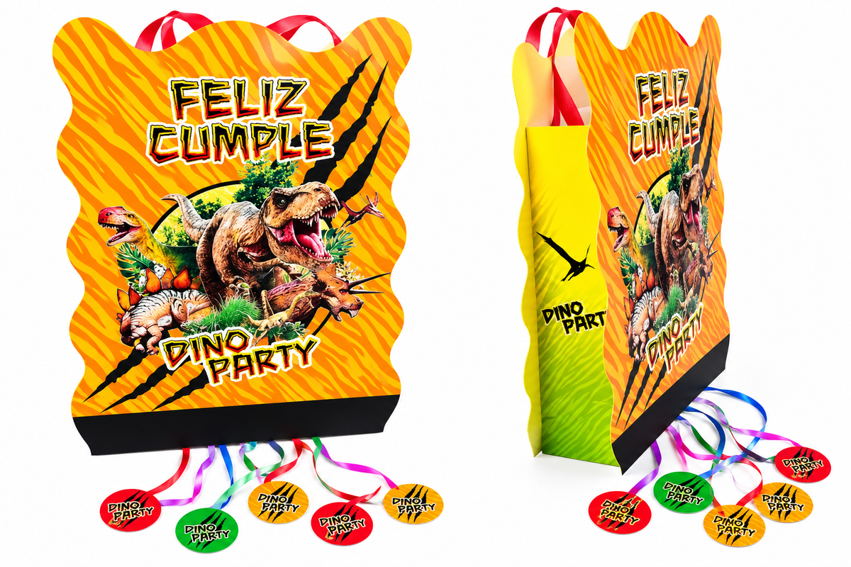 Piñata Dinosaurios Plana Party Express