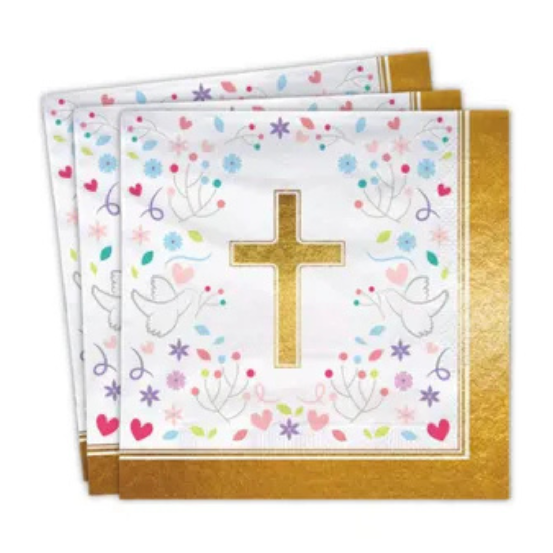 Set 12 Servilletas Cotillón Mi Primera Comunión