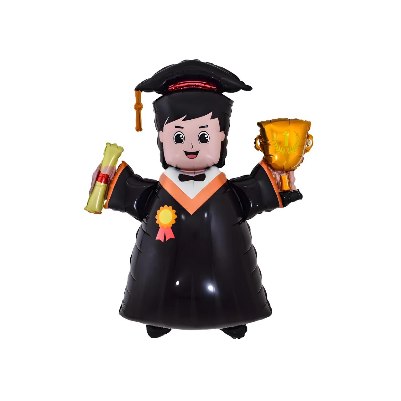 Globo Metalizado Graduación Niño Egresado