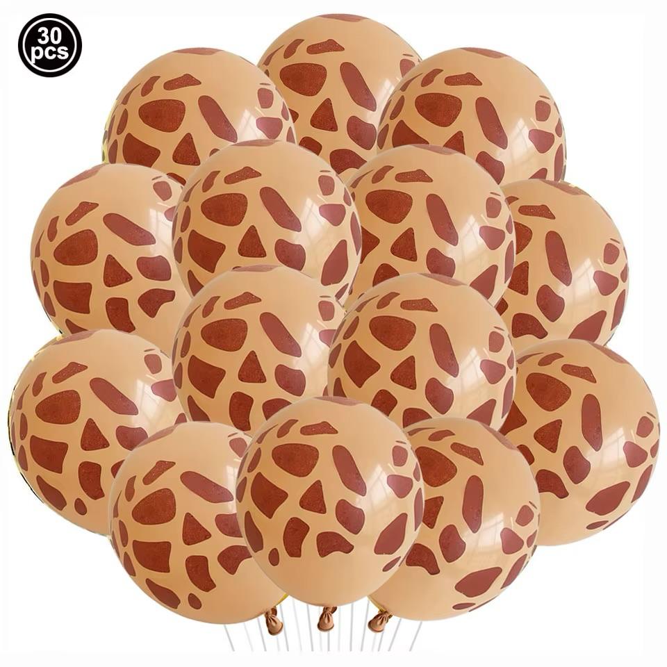 Pack 50 Globos Látex Animal Print Manchas Fiesta Decoración