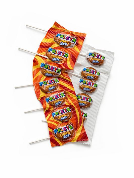 Paleta Caramelo Leche Fruna - Pack 10 Unidades