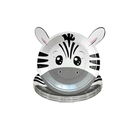 Platos Desechables Animales De La Selva Pack 6 Unidades